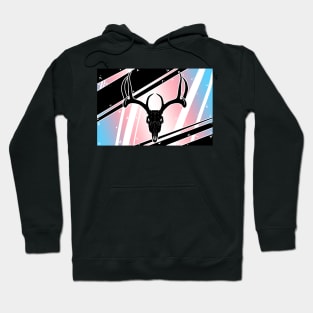 Trans Pride Skull - Deer Hoodie